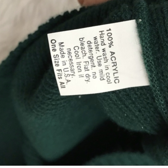 Vintage Emerald Green Rhinestone Long Sweater, winter - Picture 2 of 4